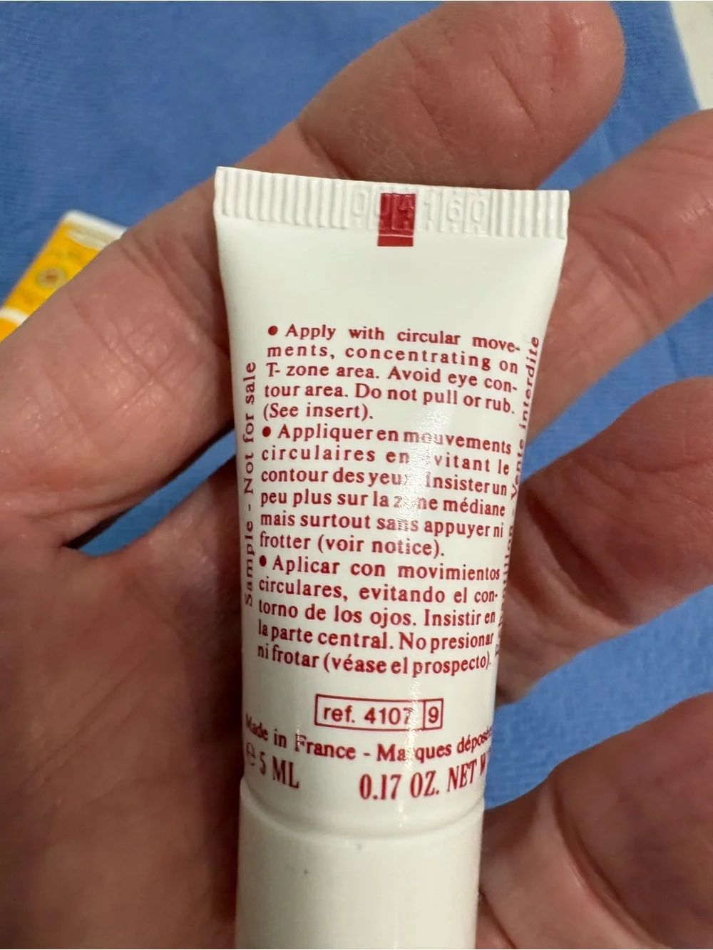 Clarins Mini Skincare Trio - Yellow & White Tubes NEW NEVER used